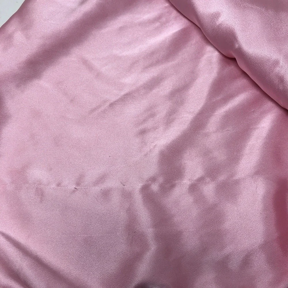 Carters Thank Heaven For Little Girls Baby Blanket Pink Satin Trim Flowers